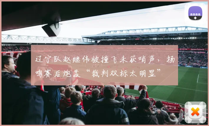 辽宁队赵继伟被撞飞未获哨声,杨鸣赛后炮轰“裁判双标太明显”